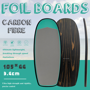 Custom Logo 105cm Lightweight Carbon Fiber Hydrofoil Surfboard Wood Grain Non-Motorized Paddle Board Bag for Ocean Water <b>Surfing</b> - Product Image 2