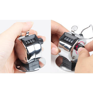 Mini compteur de pointage tenu dans la main comptage manuel Golf Clicker petit compteur de minuterie d'entraînement mécanique compteur en métal avec base - Product Image 4