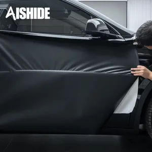 Aishide自愈体7.5 mil汽车黑色覆盖汽车疏水TPU哑光可来样定做油漆保护TPU PPF包装膜