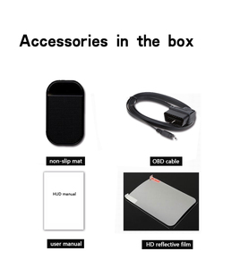 Cơ Bản nhập A200 HUD 3.5 inch Plug & Play OBD2 cổng kính chắn gió kỹ thuật số Speedometer Head up hiển thị - Product Image 6