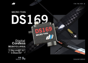 HOT DUALSKY DS169 9g <span class=keywords><strong>Mini</strong></span> Servo Ultra-Fin Haute Précision en Plastique et Métal pour <span class=keywords><strong>Aileron</strong></span> de Planeur F3K F5K Avion RC - Product Image 6