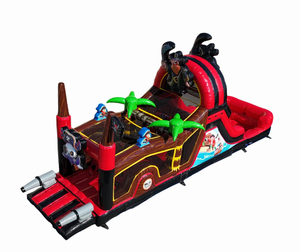 Pista <span class=keywords><strong>de</strong></span> Obstáculos Inflable Comercial para Exteriores, para Desechos Tóxicos, con Material <span class=keywords><strong>de</strong></span> PVC, Certificación CE, Capacidad para 12 Personas, para Juegos <span class=keywords><strong>de</strong></span> Fiesta - Product Image 2