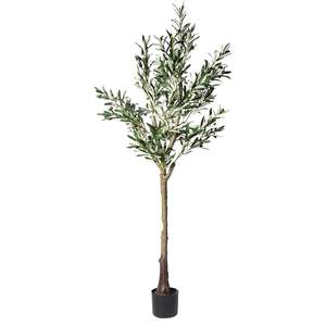 120 150 180cm grande branche de plante fruitière en pot Faux <span class=keywords><strong>olivier</strong></span> artificiel en plastique de soie personnalisé pour la décoration intérieure - Product Image 5
