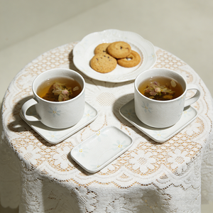 Taza <span class=keywords><strong>de</strong></span> Cerámica Blanca Mate Hecha a Mano para Uso Diario, con Estampado Personalizado <span class=keywords><strong>de</strong></span> Flores Azules, para Latte, Cappuccino y Té - Product Image 4