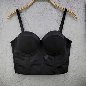 Soutien-gorge en maille <span class=keywords><strong>noir</strong></span> <span class=keywords><strong>transparent</strong></span> sexy soutien-gorge push up pour femme bustier bustier bustier soutien-gorge club fête <span class=keywords><strong>haut</strong></span> court lingerie grande taille - Product Image 1