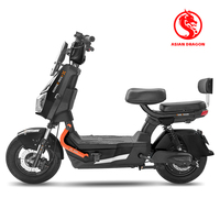 Vélo électrique de banlieue 600W 60V longue portée, haute vitesse, sûr, à 2 roues avec moteur à moyeu arrière et système de freinage double
