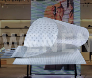Panel de Pantalla LED Flexible Plateado con Diseño de Malla para Uso en Interiores - Product Image 4
