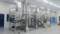 Cuve de chauffage et d'agitation à double paroi en acier inoxydable avec moteur et boîte de vitesses ABB pour le traitement des produits chimiques, capacité 200L-1000L