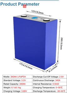 بسعر المصنع ليثيوم catl فوسفات أيون lfp Lifepo4 v 3ah lifepo4 ليثيوم 40a خلايا منشورية شمسية للقارب - Product Image 6