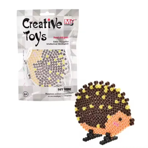 Jouets éducatifs préscolaires bon marché pour enfants Diy Mini <span class=keywords><strong>Hama</strong></span> Beads Pegboard Set 5mm Perler Beads Wholesales - Product Image 1