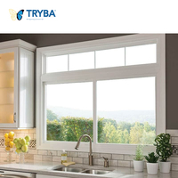 Ventana deslizante de aluminio, perfil de doble acristalado, resistente a impactos, de fábrica de shanghai