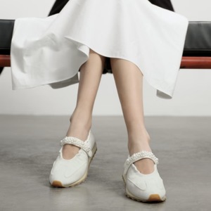 Zapatos <span class=keywords><strong>de</strong></span> <span class=keywords><strong>Ballet</strong></span> Estilo Mary Jane <span class=keywords><strong>de</strong></span> Diseño <span class=keywords><strong>de</strong></span> Lujo, Punta Cerrada, Sin Cordones, <span class=keywords><strong>para</strong></span> Mujer, Primavera-Verano 2025, Nuevos, con Perlas, Retro, Estilo Alemán - Product Image 3