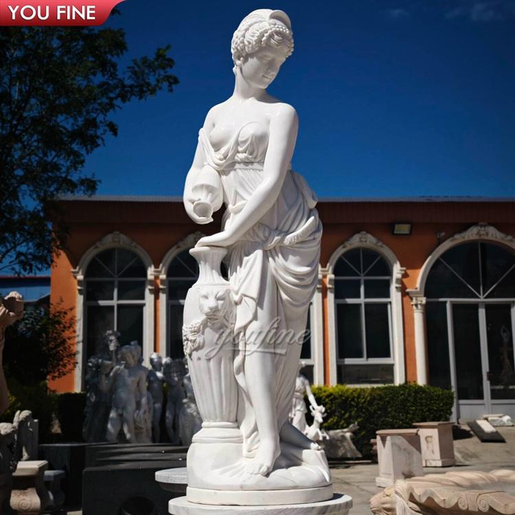 カスタマイズされたリアルな庭のための大理石の水瓶座の像を購入