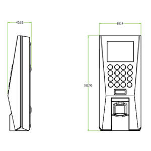 <span class=keywords><strong>ZK</strong></span> <span class=keywords><strong>F18</strong></span>ไบโอเมตริกซ์ลายนิ้วมือประตูระบบการควบคุมการเข้าถึงเวลาเครื่องเข้าร่วมประชุมกับซอฟต์แวร์ฟรีตัวเลือกเครื่องอ่านบัตร RFID - Product Image 5