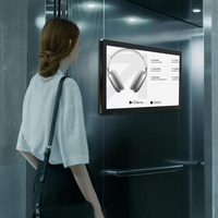 Kiosco de Señalización Digital LCD de 1080P Montado en la Pared con Software CMS en la Nube Gratuito, Uso en Interiores, Encendido Automático y Soporte de Animación