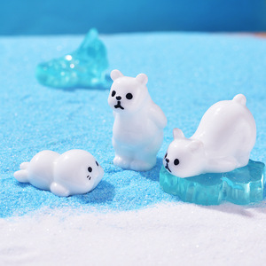 Cute Polar Bear Penguin and Seal Mini Figurines Arctic Animal Resin <b>Ornaments</b> for Fairy Garden DIY Crafts and Gifts - Product Image 4