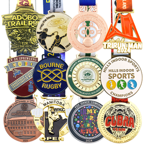Médailles personnalisées pour événements sportifs 2026, gravées au laser, trophée commémoratif de champion, couleurs personnalisées, design, football, basketball, tournoi - Product Image 2