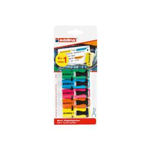 Edding Textmarker Mini Resaltador 4 + 1 Standardfarben - Product Image 1