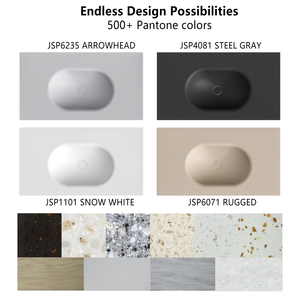 Lavabo Suspendu <span class=keywords><strong>de</strong></span> Salle <span class=keywords><strong>de</strong></span> Bain <span class=keywords><strong>de</strong></span> Qualité Supérieure, Meuble Vasque <span class=keywords><strong>de</strong></span> Salle <span class=keywords><strong>de</strong></span> Bain une Pièce, Couleur Noire, Prix <span class=keywords><strong>de</strong></span> Gros - Product Image 5