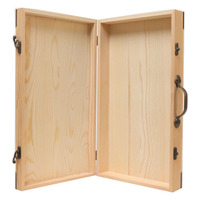 Petite boîte en bois 7,9 x 3,9 x 2,4 pouces, boîte en bois non finie avec couvercle à charnières, pour bijoux, cadeaux et objets de souvenir