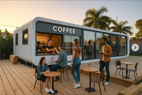 Casa Capsula di Lusso Prefabbricata Modulare, Mini Abitazione Portatile per Giardino, Resort, Hotel e Ufficio