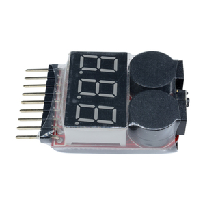1-8S Lipo Li-ion Fe Battery Voltage 2IN1 Indicator <strong>Tester</strong> Low Voltage Buzzer Alarm For RC Car Boat LED 3.7-30V Dual Speaker - Product Image 2