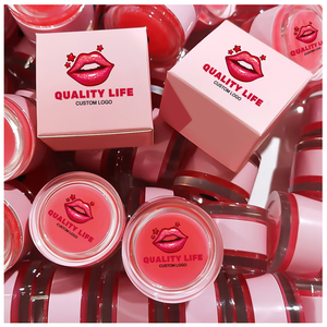 Nouveautés : <span class=keywords><strong>Gommage</strong></span> et baume à lèvres 2-en-1 rose végétalien au sucre de fruits, exfoliant, lissant et éclaircissant - Product Image 1