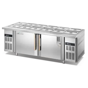 Alta qualidade uso sustentável Salada Workbench Refrigeração Equipamentos Bancada Salada Geladeira Para Hotel Restaurante