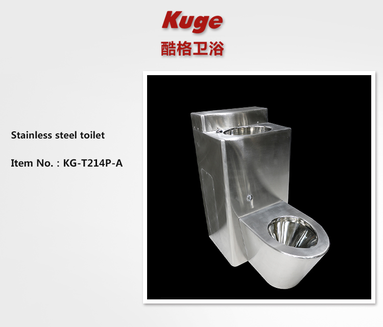 High quality wc toilets sanitary ware stainless steel one piece water closet toilet and sink combo