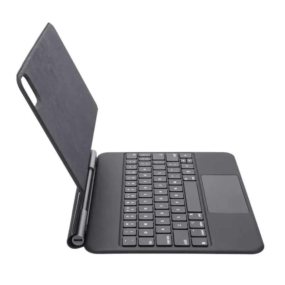 OEM NEWマイクロトレンディングポータブル12.9 "ワイヤレスキーボードレザーケース、タブレットスタンド用パッドプロ34 5秒コントロールキーボード