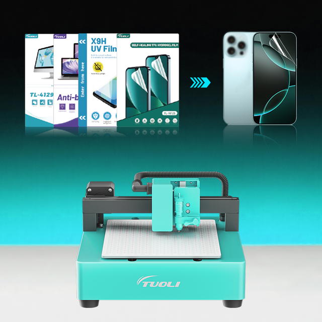 TuoLi Unlimitied Mobile Cell Phone UV Glass Topu Hydrogel Film HD Matte Privacy Screen Protector Making Cutting Machine