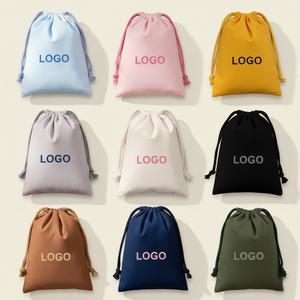 Bolsas de Regalo Promocionales al por Mayor, Ecológicas, a Prueba de Polvo, con Logotipo Personalizado Impreso, Bolsas de Lona de Algodón con Cordón - Product Image 2