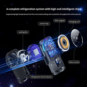 Magnetic Wireless Charger <b>Stand</b> Auto Open Close 25W Semiconductor Cooling Infrared Sensor N52 Magnet for Car Live Streaming - Product Image 6
