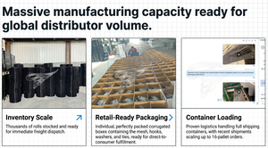 6 X 100ft 1.3mm Pvc Enduit Solaire Maille Panneau Solaire Oiseau Épreuvage Adélaïde Écureuil Barrières pour Panneaux Solaires - Product Image 6
