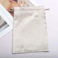 Haut de gamme grand sac à cordon en Satin pour perruque d'extension de cheveux sous-vêtements de luxe pochette de rangement en soie cadeau sac en Satin