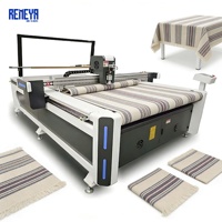 Machine de découpe à couteau oscillant pour tapis automobiles tissés lourds REMEYA avec machine de découpe de tissus multi-matériaux durable