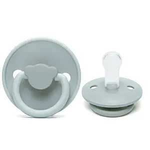 BPA free soft teething baby designed with covers different nipple for orthodontic baby silicone pacifiers