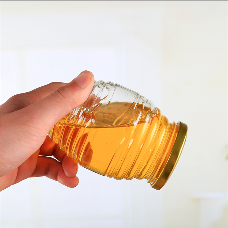 Customizable Bee Shape Honey Jars - Perfect for Food Storage
