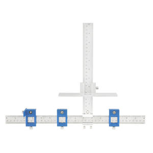 เครื่องมือช่วยเจาะรูสำหรับงานไม้ พร้อมไม้บรรทัดกำหนดตำแหน่ง สำหรับเจาะรูประตูตู้ - Product Image 4