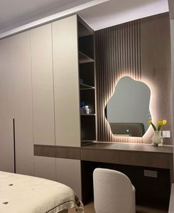 En stock Gabinete Dormitorio moderno Armario de almacenamiento de madera Muebles Armario - Product Image 2