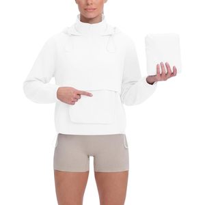 Chaqueta Deportiva Ligera y Cortavientos con Capucha para Mujer, Marca FOXA, con Cierre de Media Cremallera, Ideal para Senderismo y Running - Product Image 1