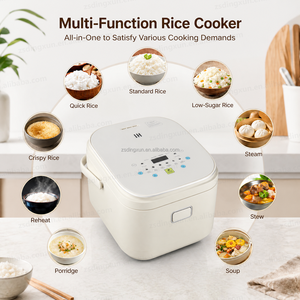 Olla Arrocera Eléctrica Multifuncional 8 en 1 de 4L con Calentamiento IH, Bajo en Azúcar, Panel Táctil, Vapor, Sopa, Arroz Crujiente - Product Image 3