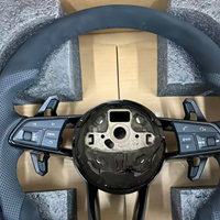 Volant sport personnalisé haut de gamme en cuir, compatible avec Audi A6 C7 A3 A4 B8, modification de voiture