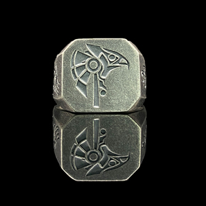 Anello da Uomo in Argento Sterling 925 con Occhio di Horus, Gioiello Vintage di Anubis, Gioielleria Artistica - Product Image 6