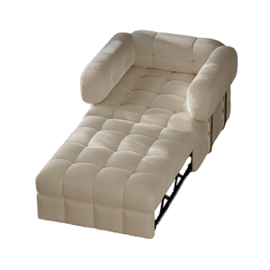 Canapé-lit multifonctionnel de style crème, chaise longue pour petit appartement, balcon, détente, salon, canapés - Product Image 1