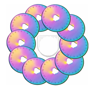 Cuchillas de corte rotativo de 45mm, 60mm, 28mm, 18mm y 9mm, hojas de onda, hojas de línea punteada recubiertas de titanio, 45mm, suministro de fábrica - Product Image 4