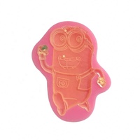 Yinhengya — moule à chocolat en silicone, avec forme de minions sautants Moules à dentelle à sucre en silicone, moule à sucre en silicone 3D, décoration de gâteau