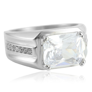 Geometric Stone <b>Ring</b> Prong Setting Women's Fashion Jewelry Gift - Product Image 1