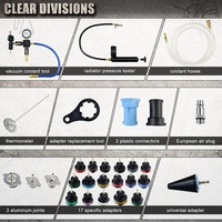 Kit de testeur de pression de radiateur universel 14/28 pièces, type vide, pour système de refroidissement, détecteur de fuite de réservoir d'eau, outil de diagnostic