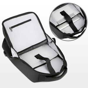 Sac à dos d'affaires personnalisé avec logo, avec port de charge USB, grande capacité, imperméable, pour voyage et extérieur - Product Image 4